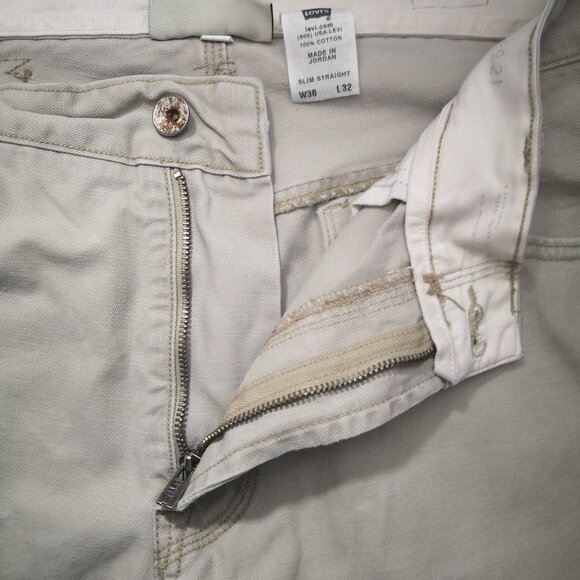 Vintage Levi's Tab Twills Slim Straight Men's Size 36/32 Tan Lot# 331-6059 Jeans - Picture 11 of 16